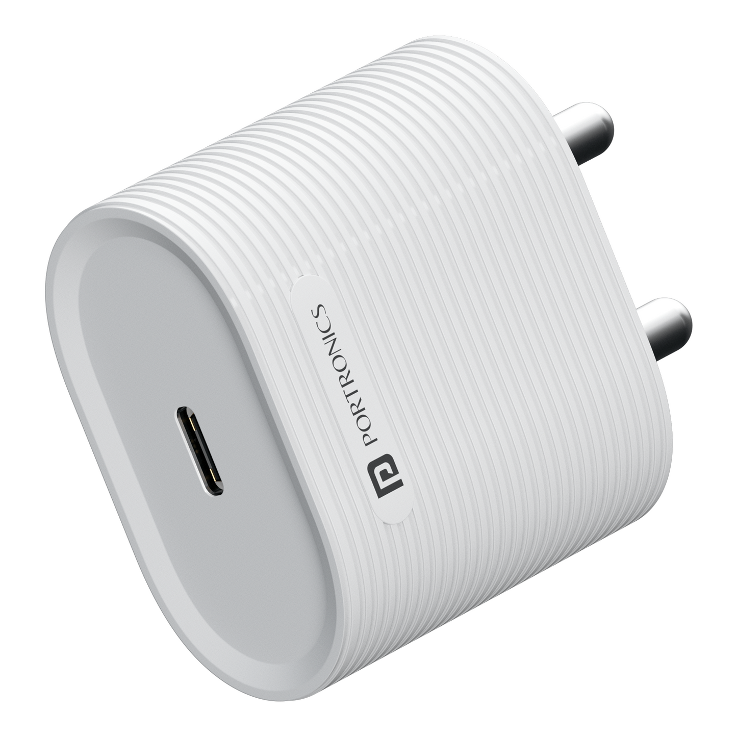 Adapto 35G Type C charger with 35W fast charging, GaN technology, and Power Delivery for efficient charging of phones, laptops, and tablets.