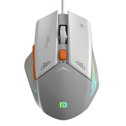Portronics Vader white and grey Gaming Mouse With 6 Button Design