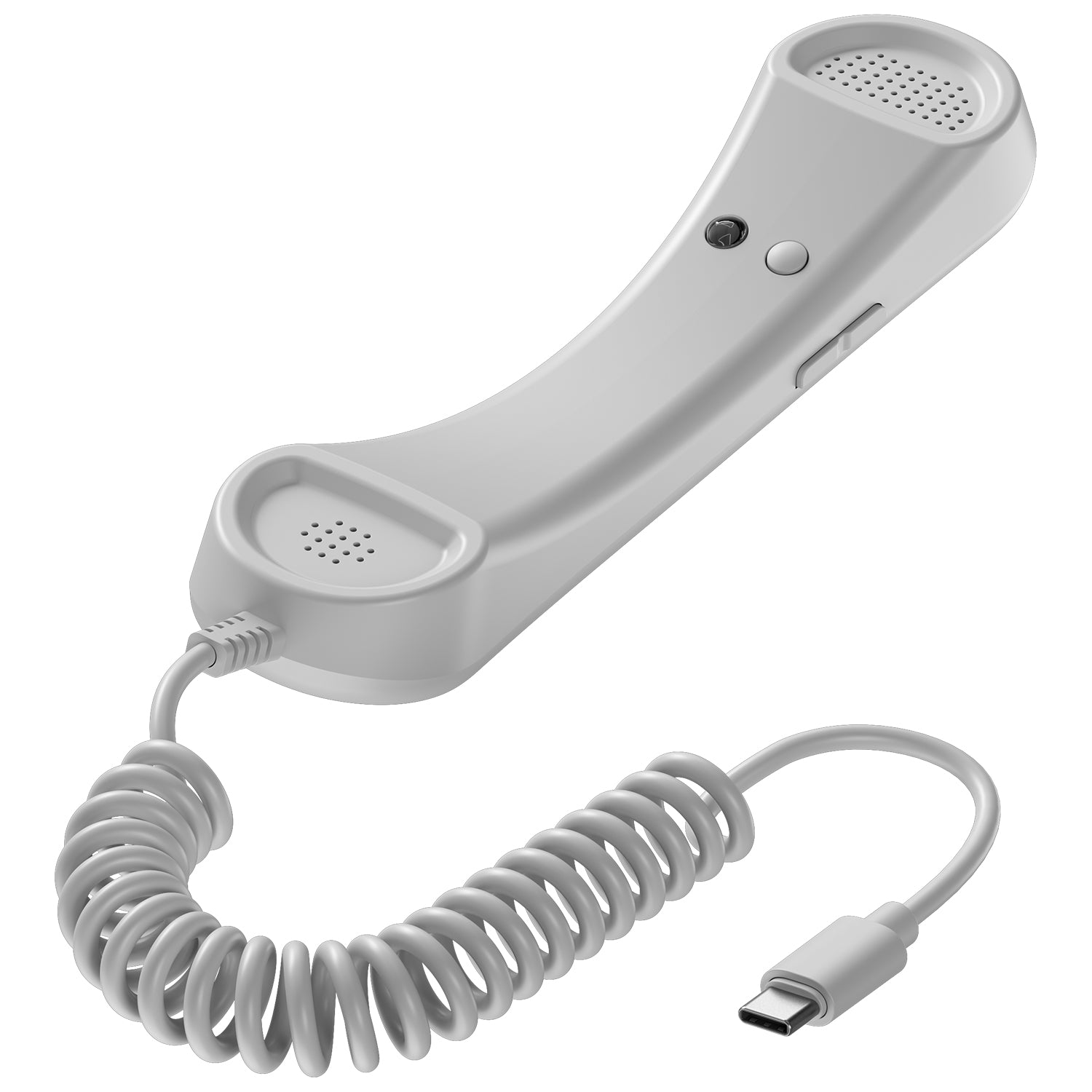 Portronics Phoni Type-C Retro Phone Handset, End/Answer & Volume Buttons