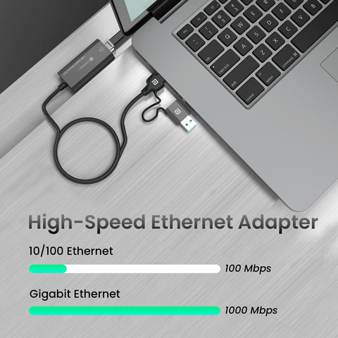 Portronics Mport X1 Ethernet Adapter USB Port with fast speed internet