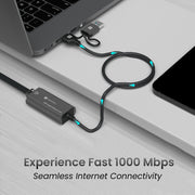 Portronics Mport X1 Ethernet Adapter USB Port with 1000mbps internet speed