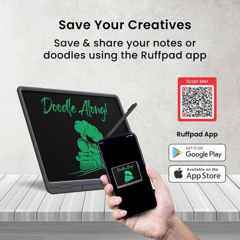 save your creative with Portronics Ruffpad 21 Lcd writing pad 