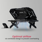 Portronics My Buddy Hexa 33: Laptop Stand with air ventilation