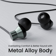 Portronics conch tune A earphone with metal alloy body