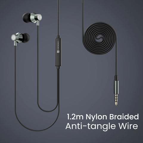 Portronics conch tune A earphone comes with 1.2m anti-tangle wire