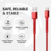 Portronics Konnect X - 6A USB to Type C type c to type c charging cable| type c to type c cable| usb cable to type c