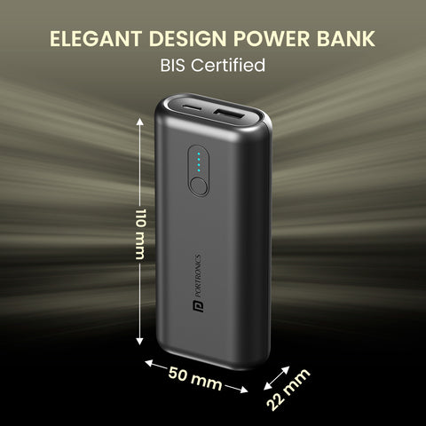 Portronics PowerPod 10K  Power Bank| pocket Power Bank