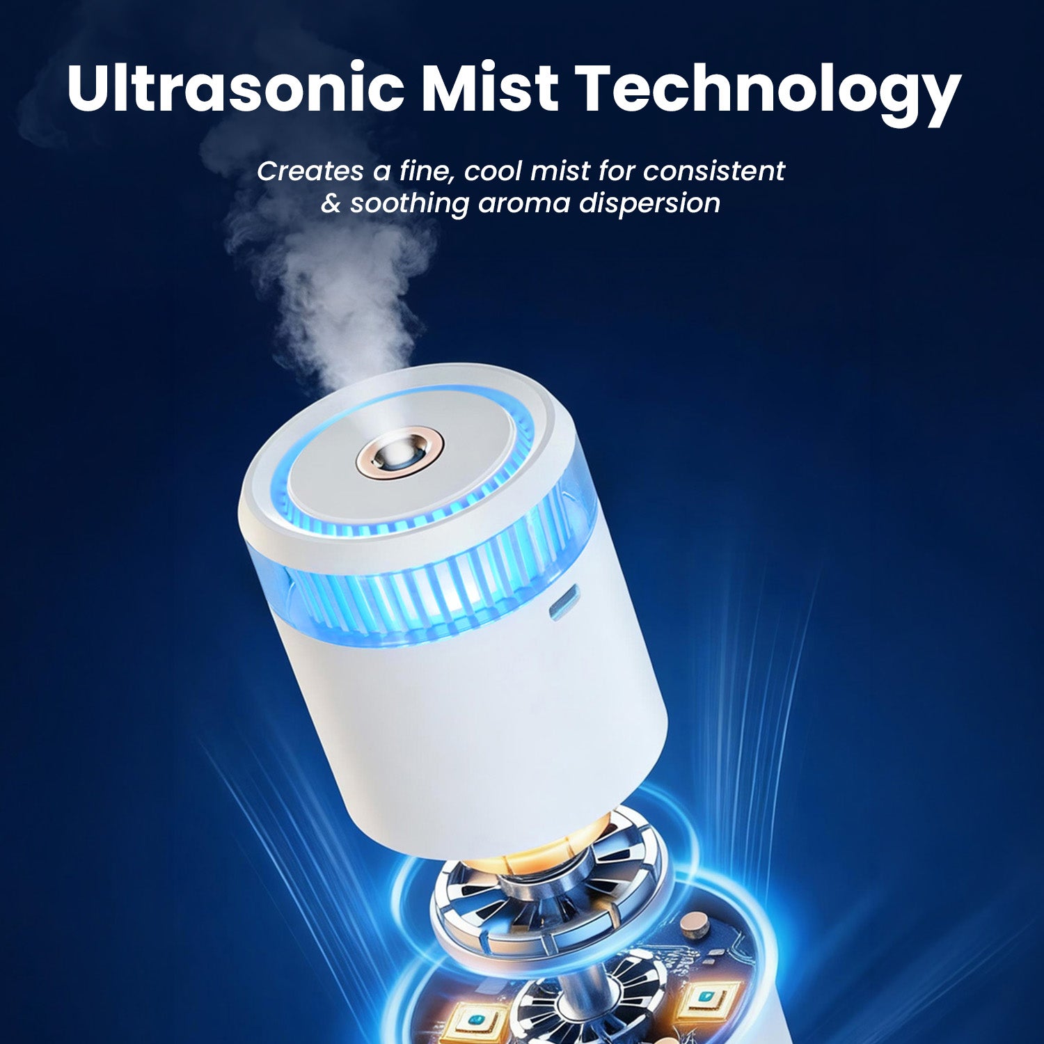 Best humidifier for baby in India – Portronics Magma Go cool mist humidifier ensures optimal air moisture, reduces dryness, and works as an elegant night lamp for bedrooms or offices
