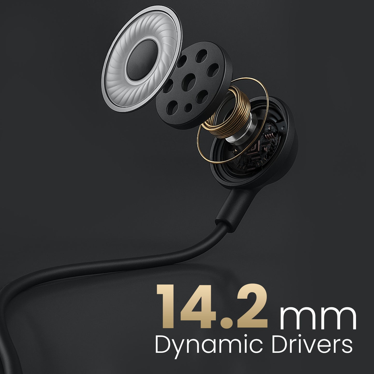 Best wired earphone for calling with in-line mic – Portronics Conch Gamma offers long-term comfort and universal compatibility with AUX port devices| best wired earphones with 14.2mm drivers