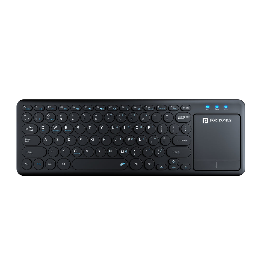 Portronics Bubble Pro Wireless Keyboard with Touchpad
