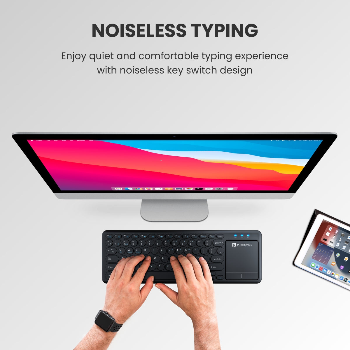 Buzz Keyboard Portronics Bubble Pro Wireless Keyboard with Touchpad