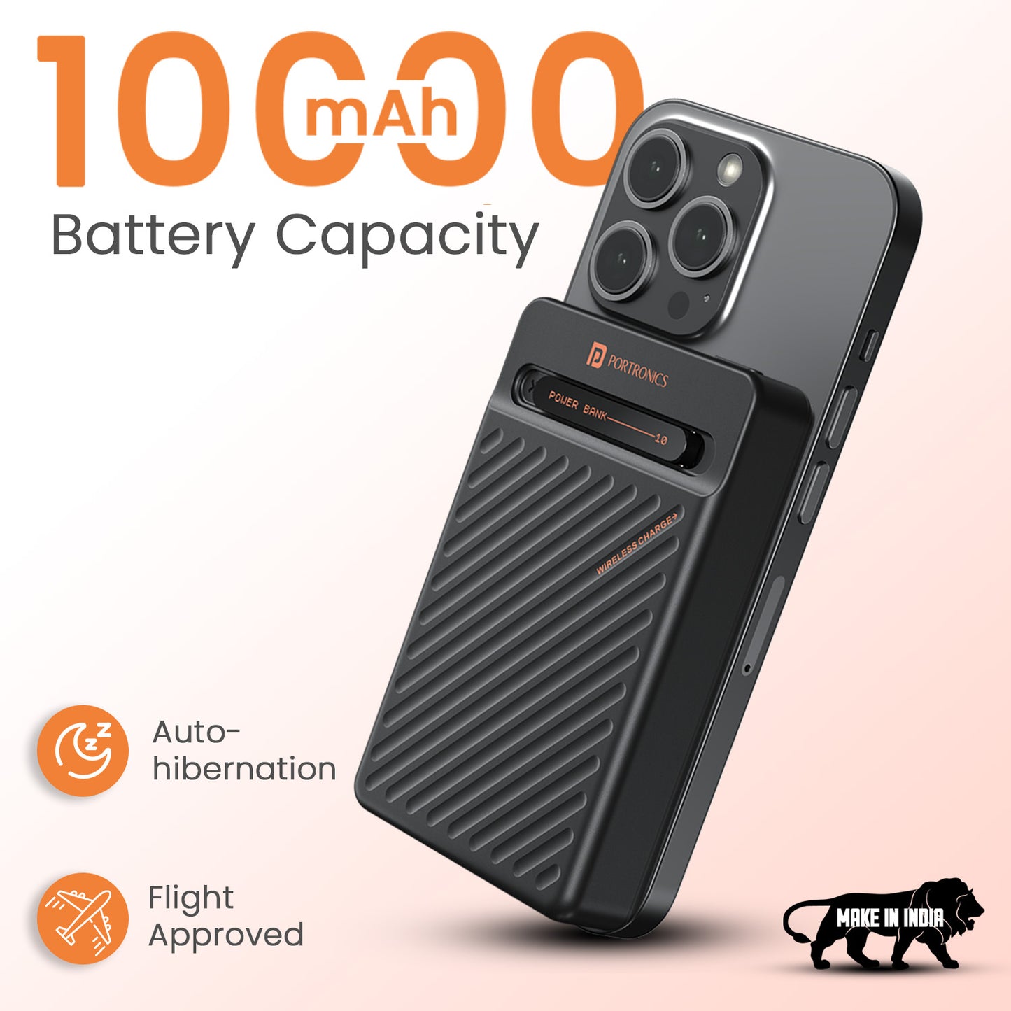 Chyro Wireless Power Bank 10000mAh Fast Charging for iPhone, Compact & Pocket Power Bank with Safe & Reliable Protection| best power bank online in market