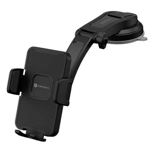 Portronics Clamp M5 car Mobile Holder with 360° Adjustable Rotation| mobile stand for car online