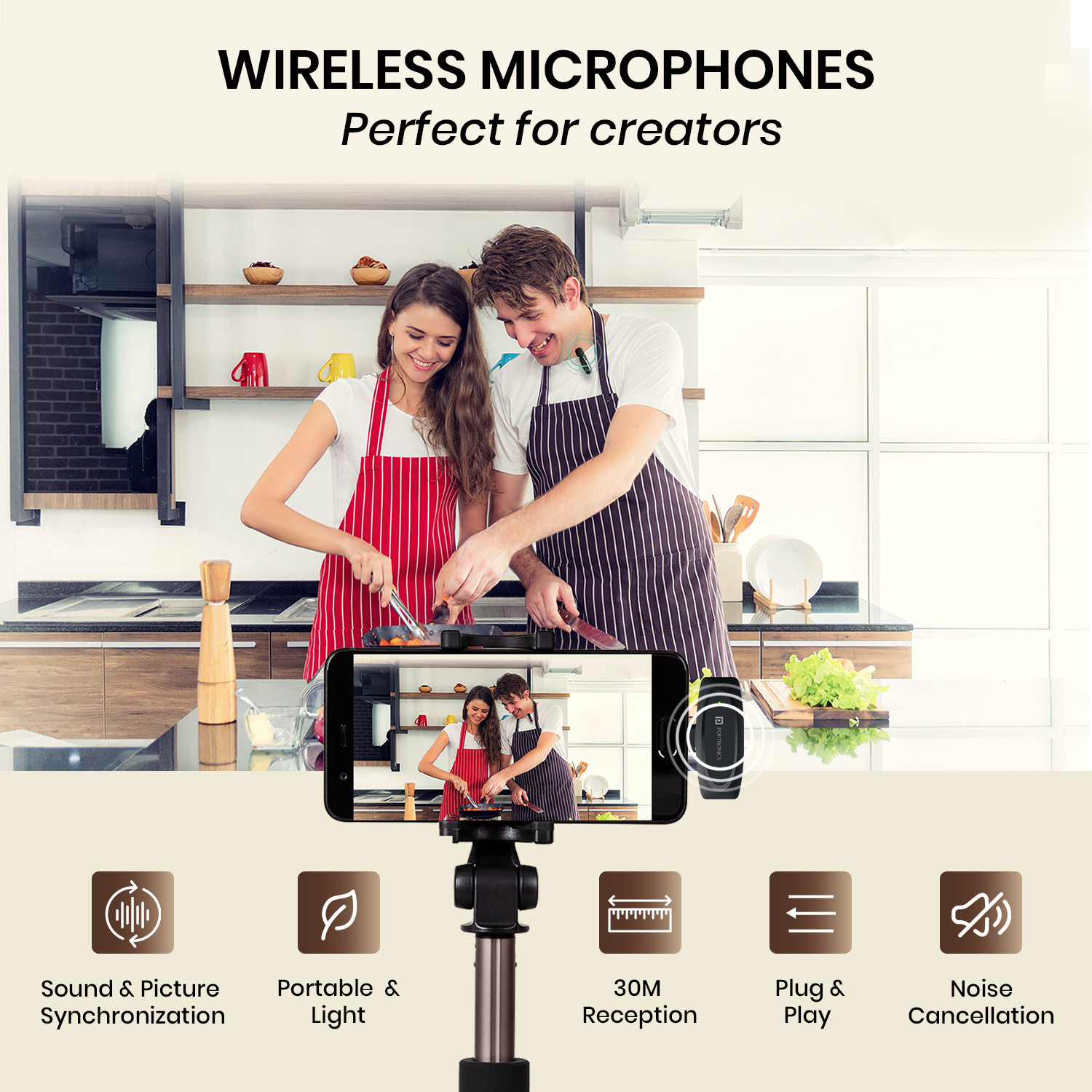 Dash 7 Ai wireless mic for mobile video recording in India, providing advanced AI sound optimization, portable microphone construction, reliable wireless microphones for vlogging, and seamless Type-C connectivity.