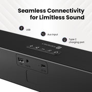 Portronics DECIBEL 23 Wireless bluetooth soundbar with type c, aux input and USB port