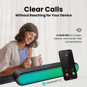Portronics DECIBEL 23 Wireless bluetooth soundbar with in built mic for clear call