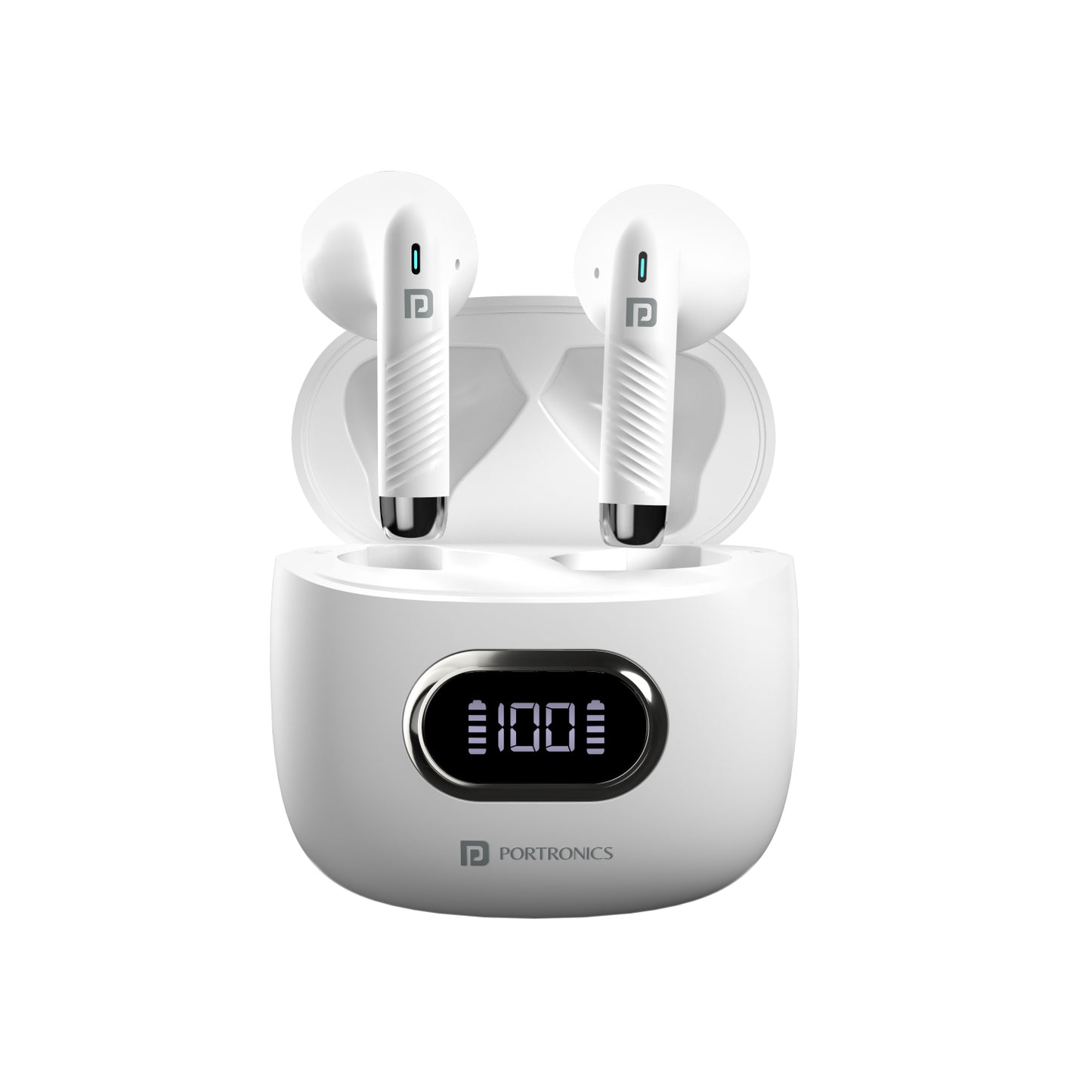 White Harmonics Twins S9 wireless earbuds with Bluetooth 5.3, offering seamless connectivity, voice assistance, and crystal-clear music playback earbuds for Android and iPhone users