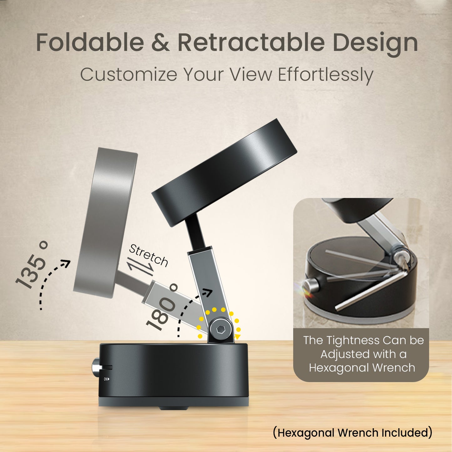 Hold X universal mobile holder | Portronics magnetic stand for smartphones | compact mobile stand for calls, videos, and GPS | car mobile holder with strong hold