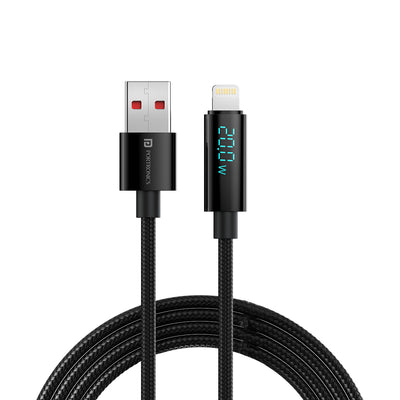 Portronics Konnect View - USB-A to 8 Pin Display Cable | Fast charging Cable for Iphone| fast charging cable| lighting cable