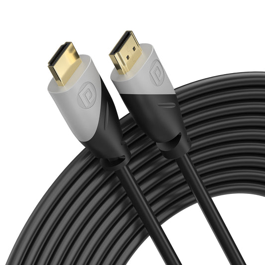 Portronics Konnect Sync- male to male HDMI cable with 5m Cord Length. Black