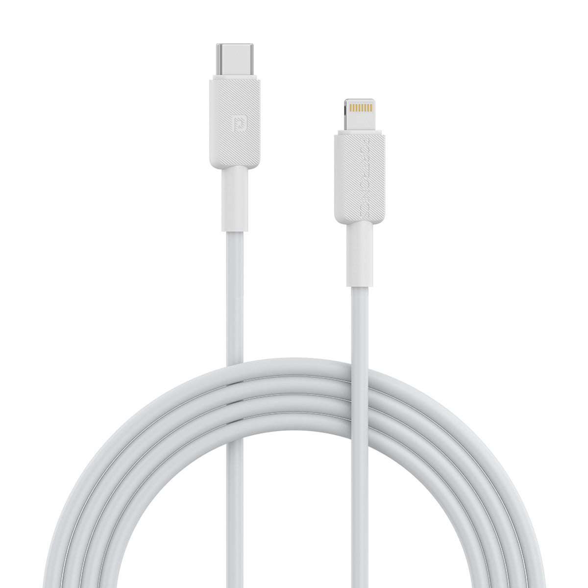 White| Portronics Konnect Link CL - Type C to 8 pin Cable 3A| type c to lighting cable