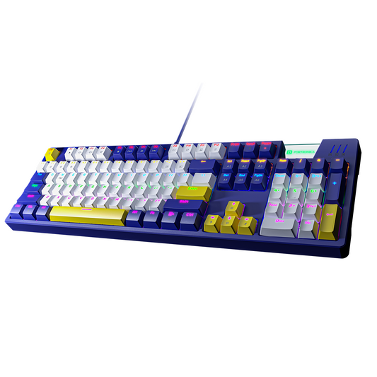 Blue Portronics K1 wired Mechanical gaming keyboard| Laptop keyboard
