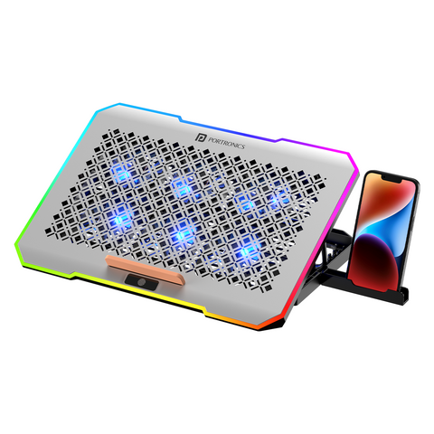 Portronics cool pad laptop table deals