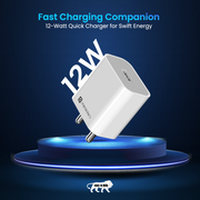 Portronics Adapto 12 single port 12w fast charger