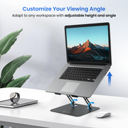 Portronics My Buddy K3 Pro customizable height and viewing angle Adjustable portable Laptop Stand