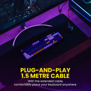 Portronics K2- Gaming wired mechanical Keyboard with easy plug n play