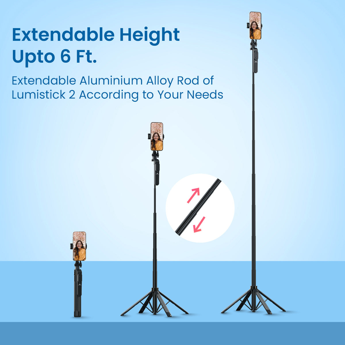 Lumistick 2 - Smart Selfie Stick