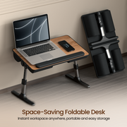 Portronics my buddy z foldable and portable laptop desk for space saving features