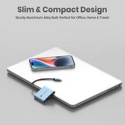 slim & compact Portronics C-Konnect Plus 3 in 1  type-c usb hub at best price