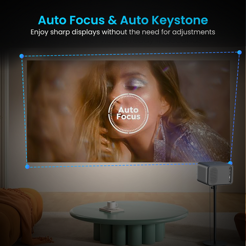 Portronics Beem 460 android mini projector has auto focus| mini projector with auto keystone features