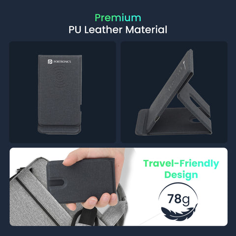 Buy travel friendly Portronics Freedom Fold Foldable wireless charging pad 