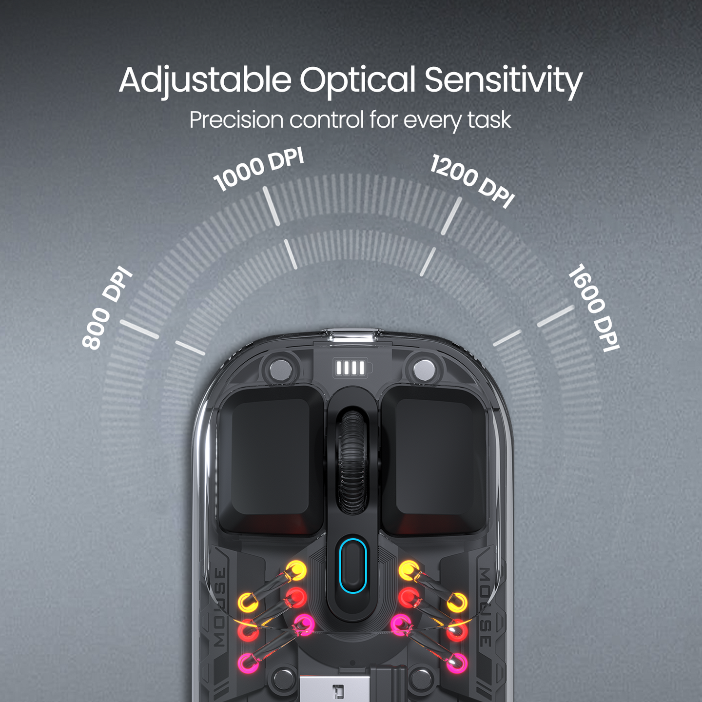 Shop Portronics New Toad 5 Wireless Mouse With RGB Lighting