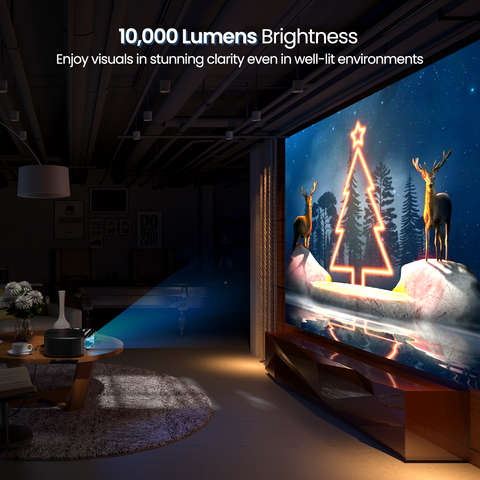 Portronics Beem 430 Smart stream and portable smart led  Projector comes with 10000 lumens brightness
