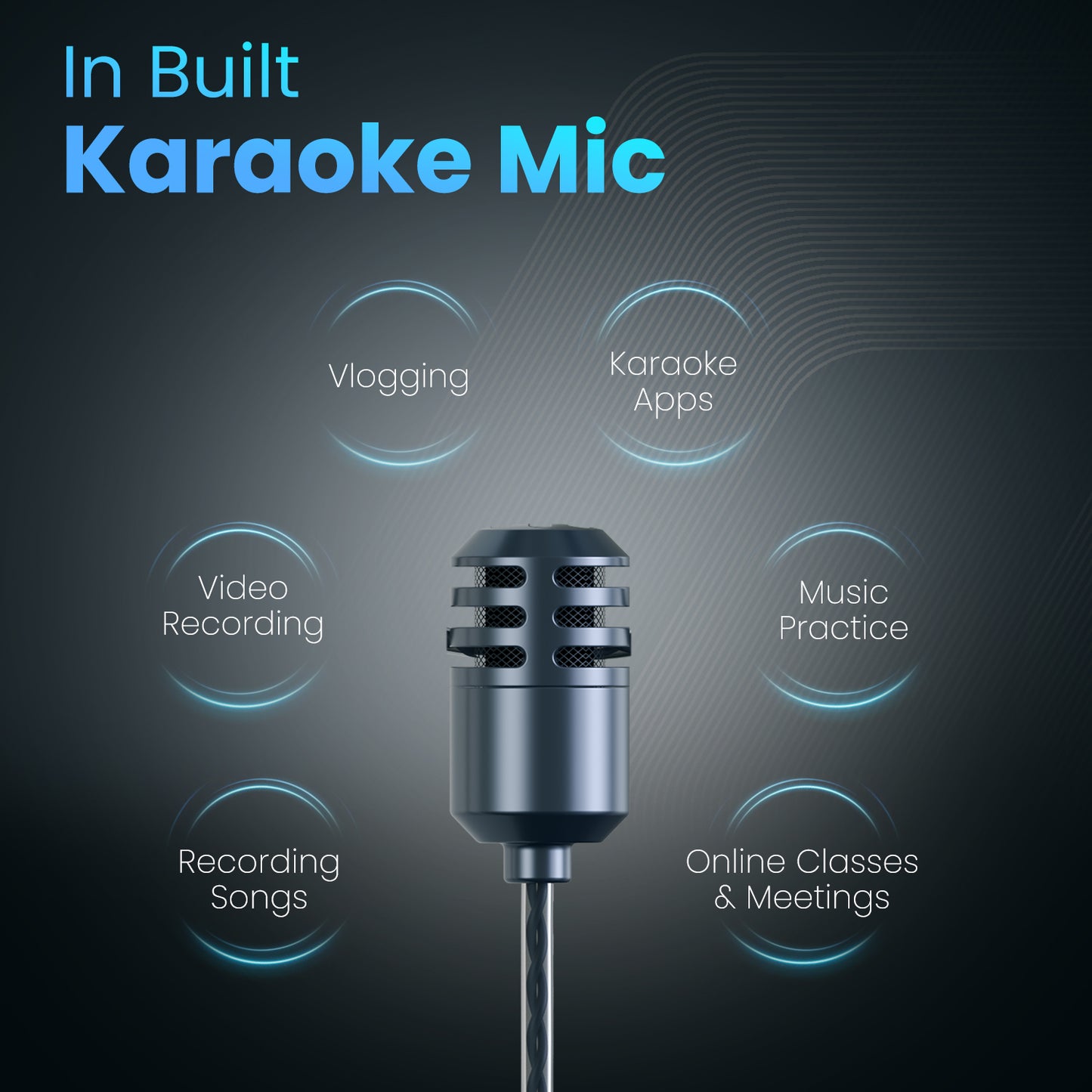 India’s first Type-C wired karaoke earphones – Portronics Conch One includes in-line mic, easy control buttons, 4 EQ modes, tangle-free wire, universal Type-C compatibility for smartphones, tablets, laptops; perfect for calling and music