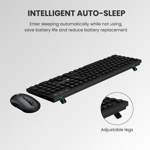 Portronics Key6 combo Wireless laptop Keyboard and  Mouse in slim design| Get your keyboard and mouse combo online under 2000