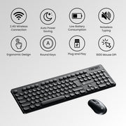 Portronics Key6 combo Wireless laptop Keyboard and  Mouse in multi functions