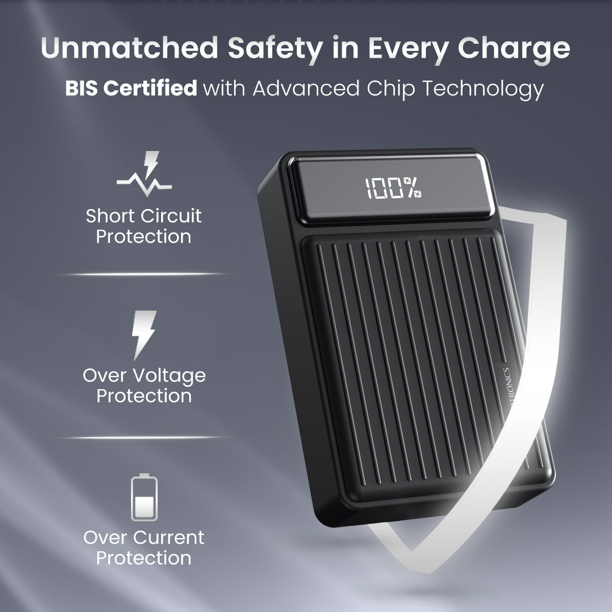 Luxcell Bind Mini 20K Portronics 20000mAh power bank with affordable price and long-lasting battery
