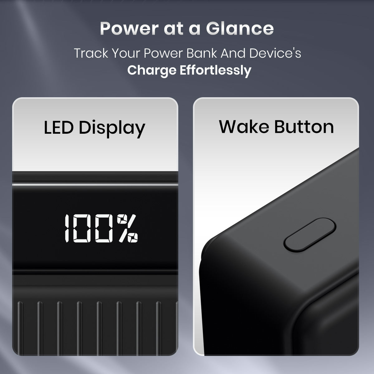 Luxcell Bind Mini 20K best power bank 20000mAh with LED display, BIS certification, and sleek design
