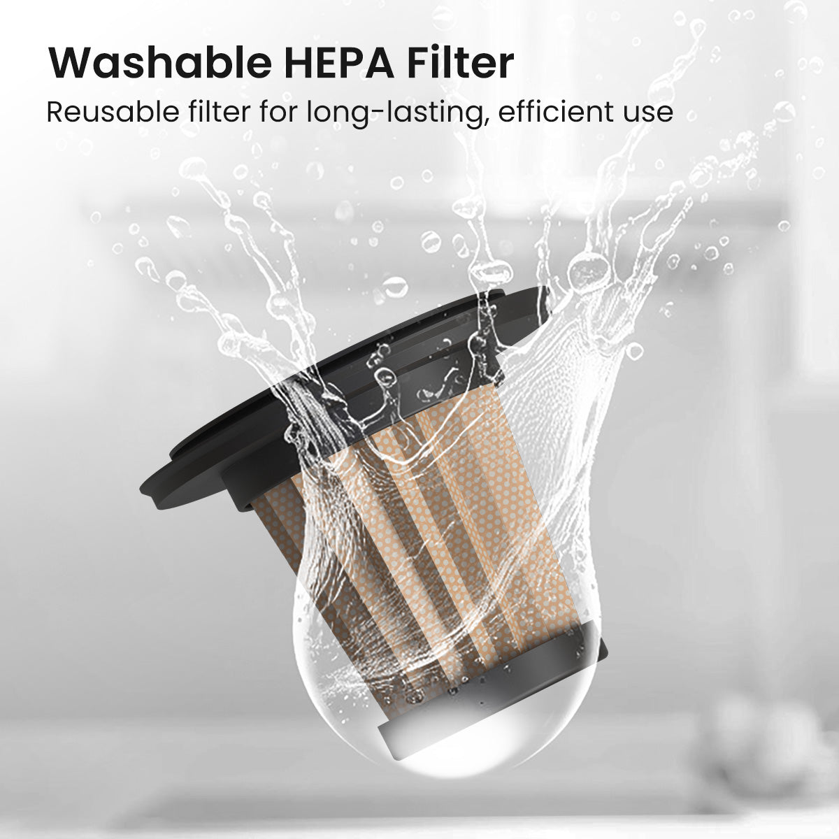 Mopcop 3 Car Vacuum Cleaner – Compact and Handy Rechargeable Vacuum Cleaner with Strong Suction, Washable HEPA Filter & Multi-Purpose Cleaning Nozzles