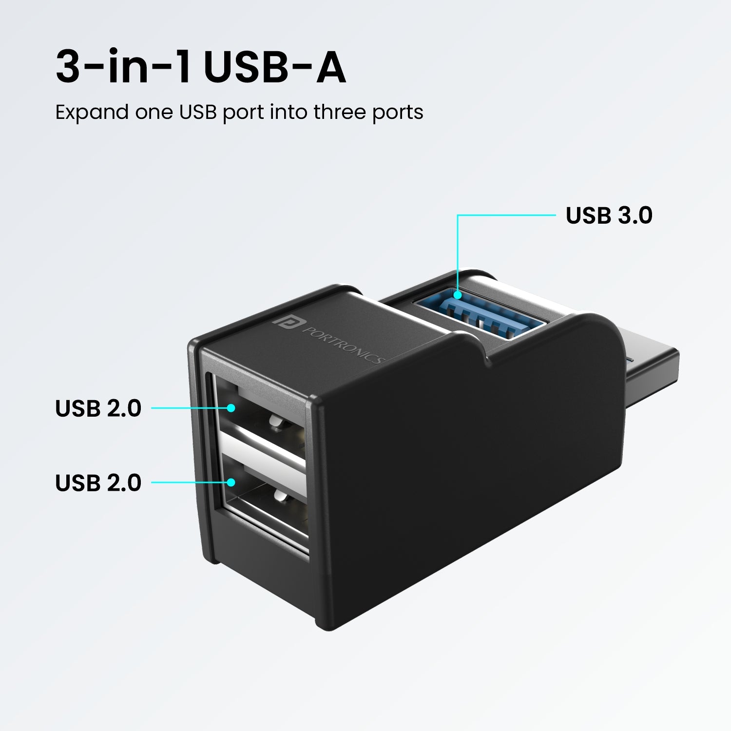 Buy Portronics Mport 30 2-in-1 Port Hub SD Card Reader/data transfer