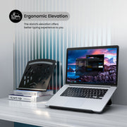 buy make in india Portronics my hexa 5 foldable laptop stand with erogonomic elevation