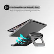 buy Portronics my hexa 5 foldable portable laptop stand with ventilated body