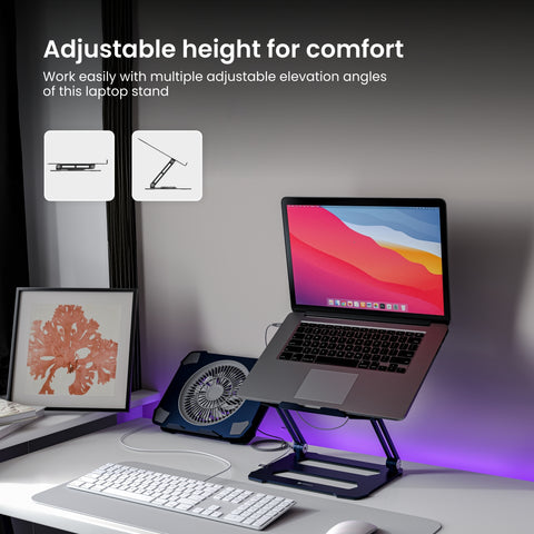 height adjustable laptop stand from portronics
