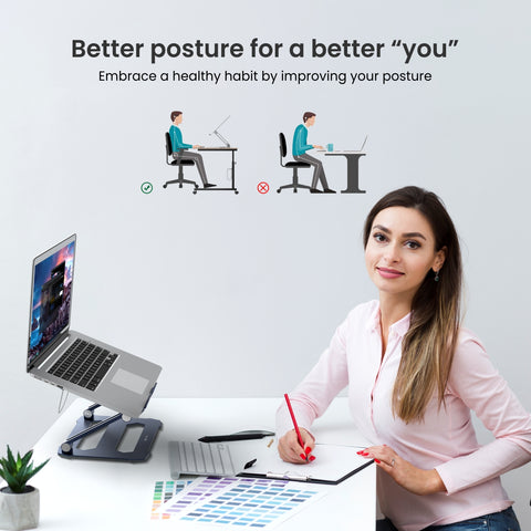 better posture laptop stand from portronics