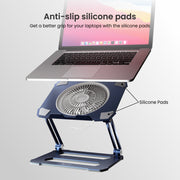 anti slip pads laptop stand from portronics