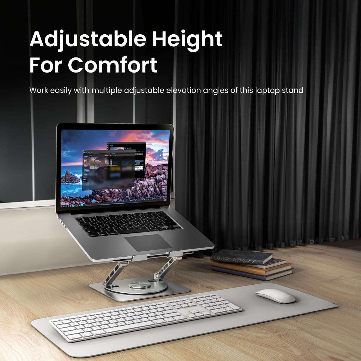 Buy Portronics My Buddy Spinlight Portable Laptop Stand with Adjustable ...